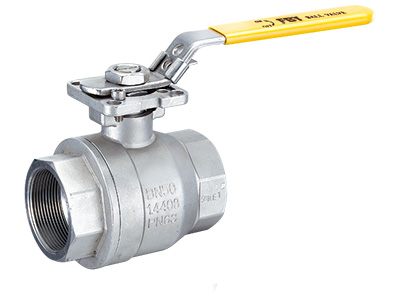 2-PC BODY, SCREW END, ISO5211 DIRECT MOUNTING PAD BALL VALVE