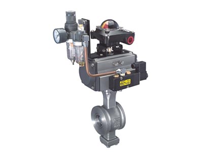 ISO 5211 direct mounting pad V  wafer type ball valve ANSI Series