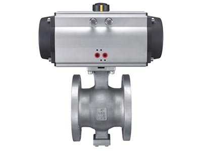 ISO 5211 direct mounting pad V  flange type ball valve GB Series