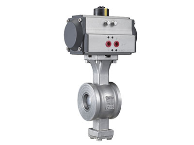 ISO 5211 direct mounting pad V  wafer type ball valve GB Series